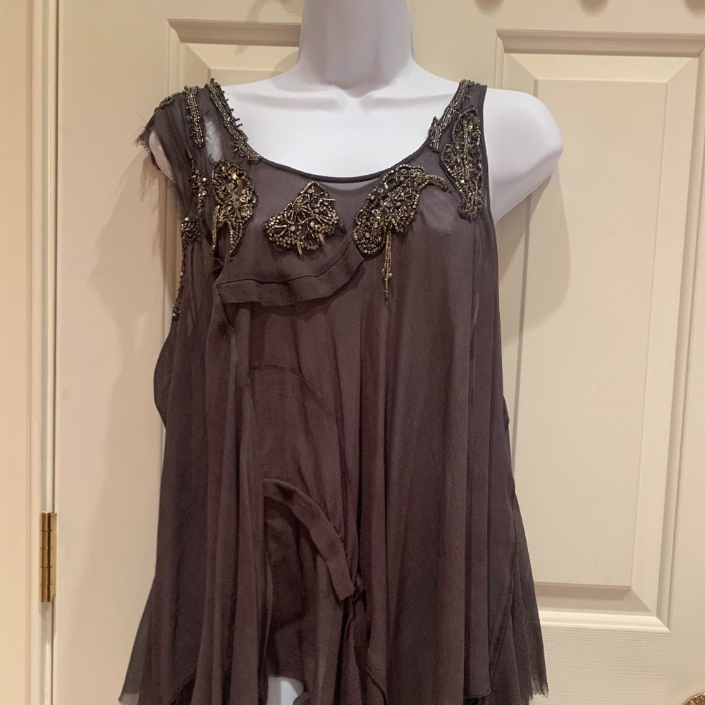 All Saints Flowing Chiffon Top, Size 8-10